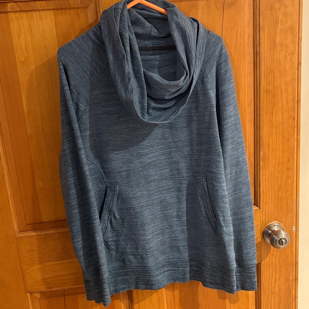 L.L. Bean Women's Charcoal Cowl Neck Sweater